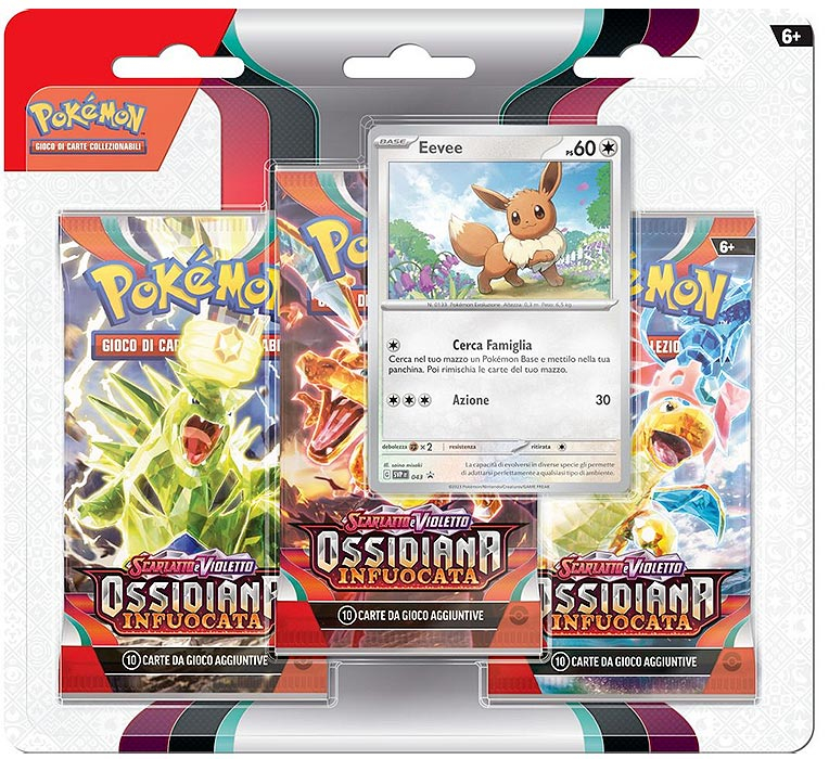 Pokemon Ossidiana Infuocata blister