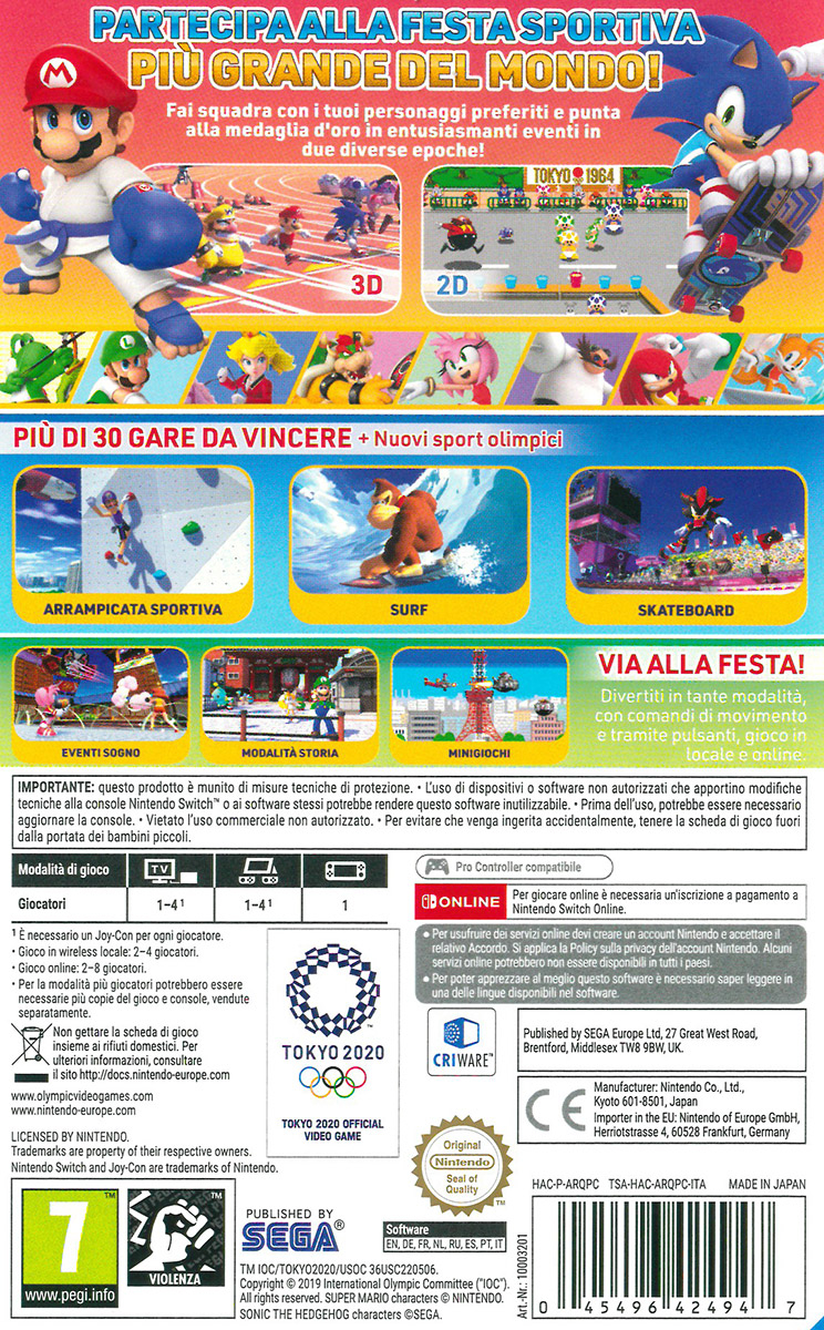 Mario&Sonic ai Giochi Olimpici